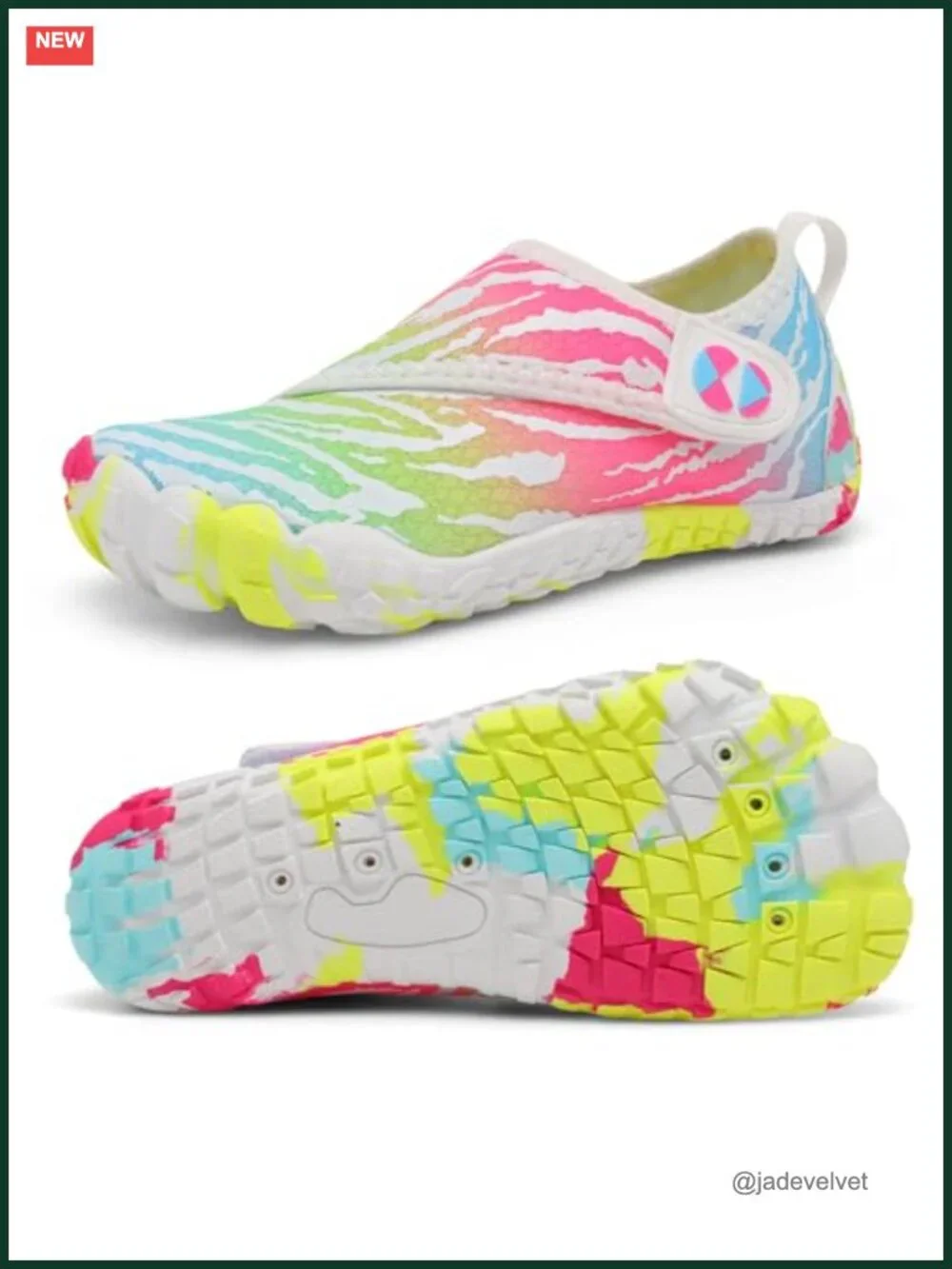 Quick Dry Kids Water Shoes with Drainage Holes Non-Slip for Beach Pool